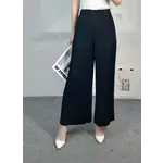 Permanent Pleated Palazzo Pant in Black