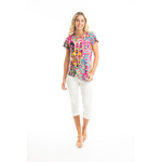 Orientique Bright Multi Color Buildings T-Shirt