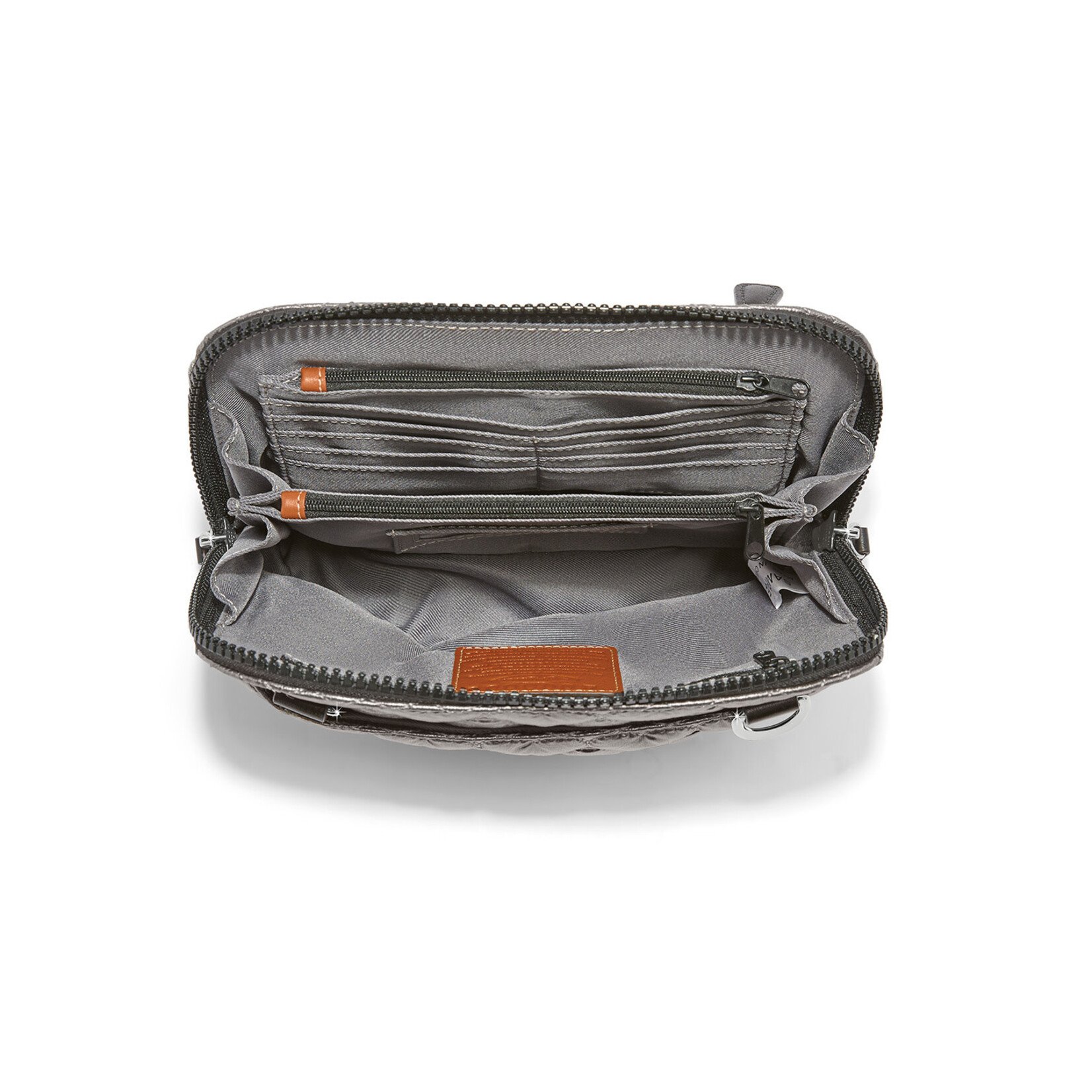 Brighton Koko Organizer in Pewter Metallic