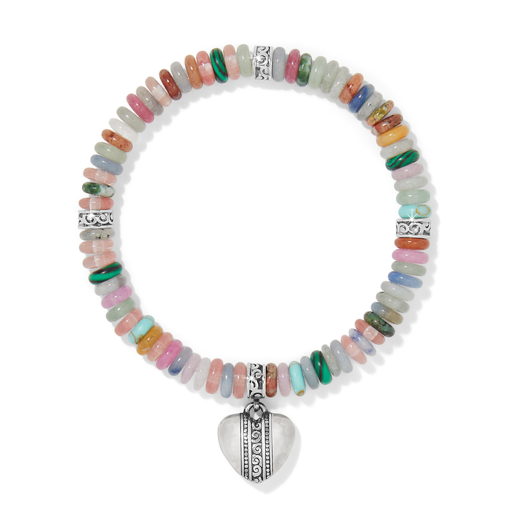 Brighton Mingle Sweetheart Bead Stretch Bracelet