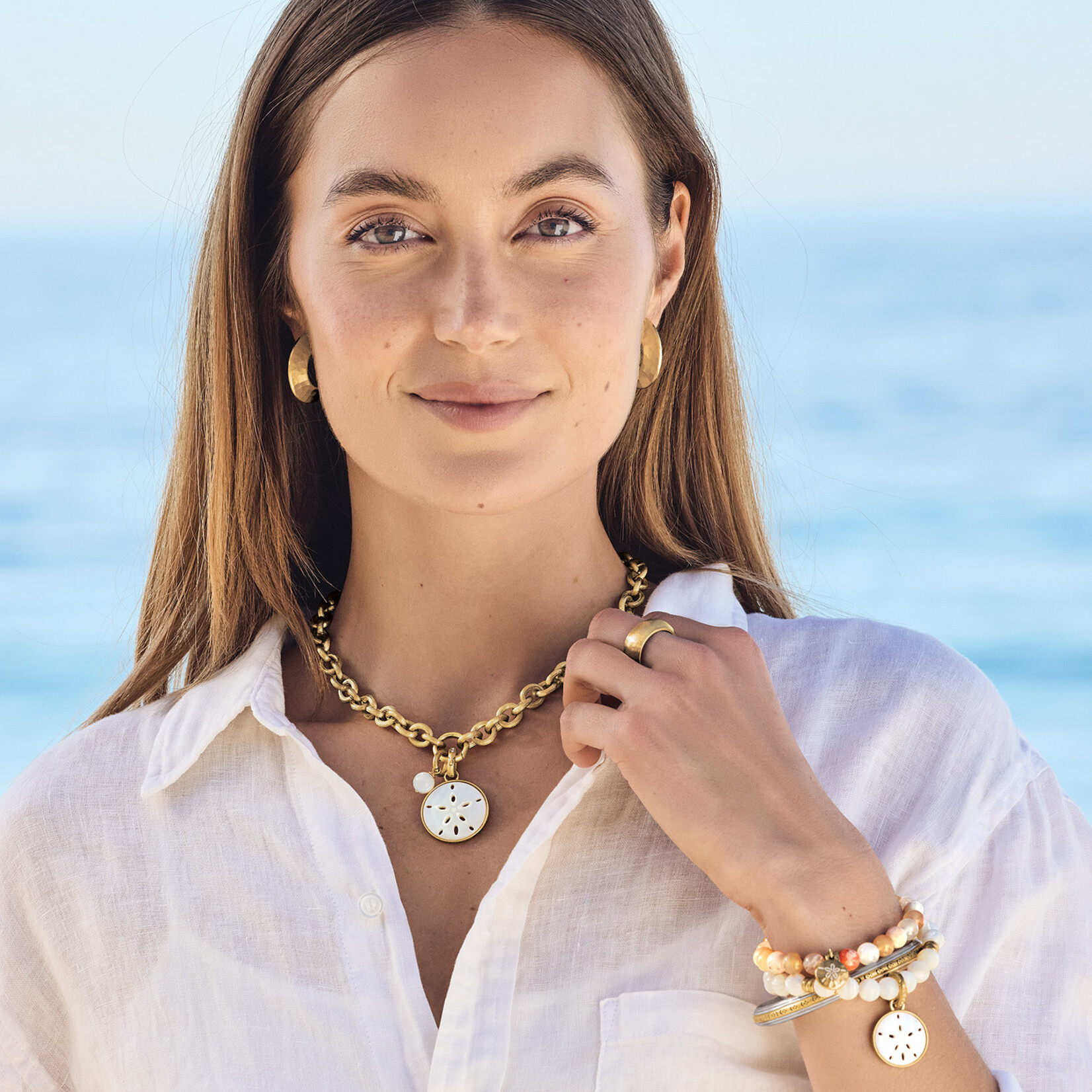 Brighton Del Mar Charm Stretch Bracelet