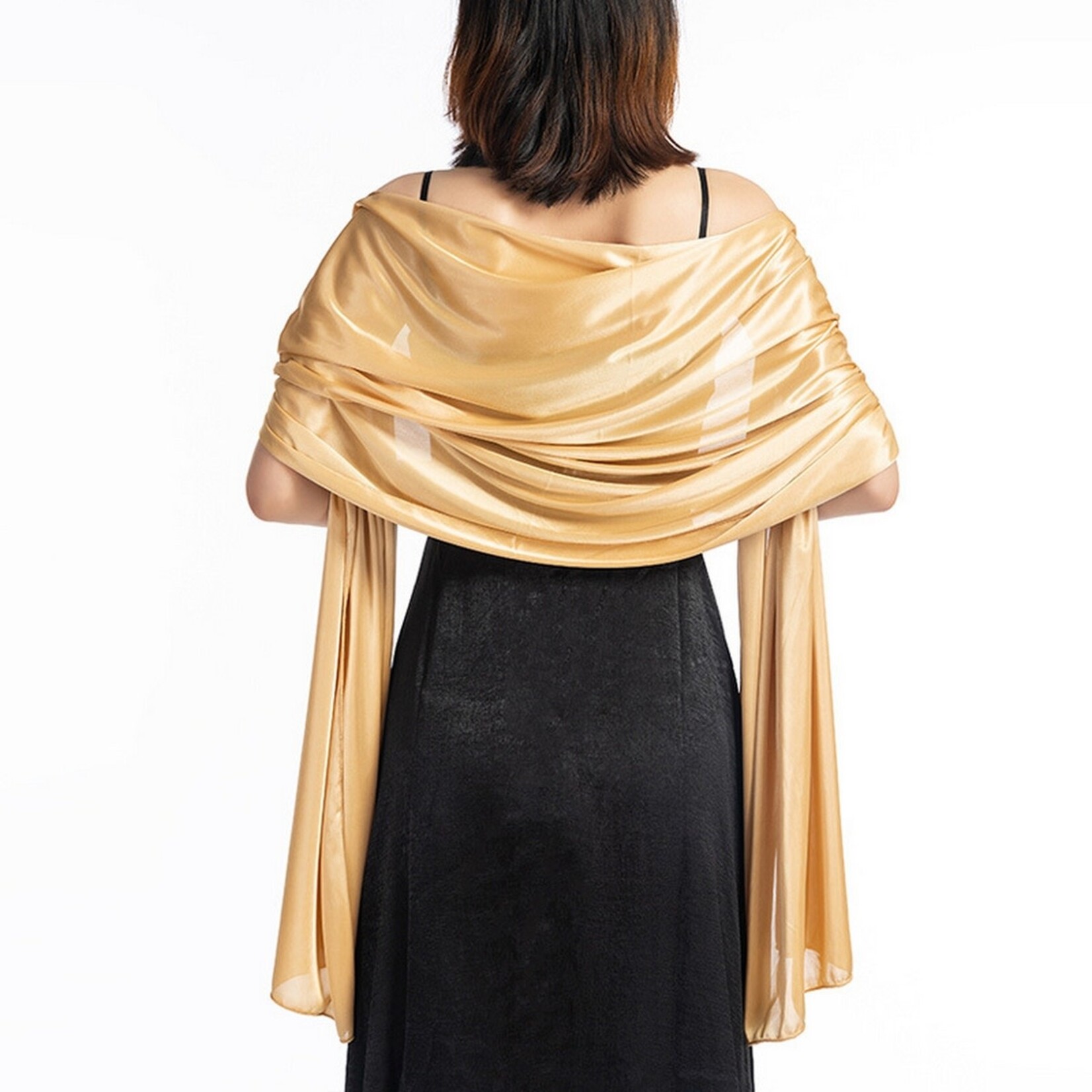 Fashion Dinner Shawl Gold