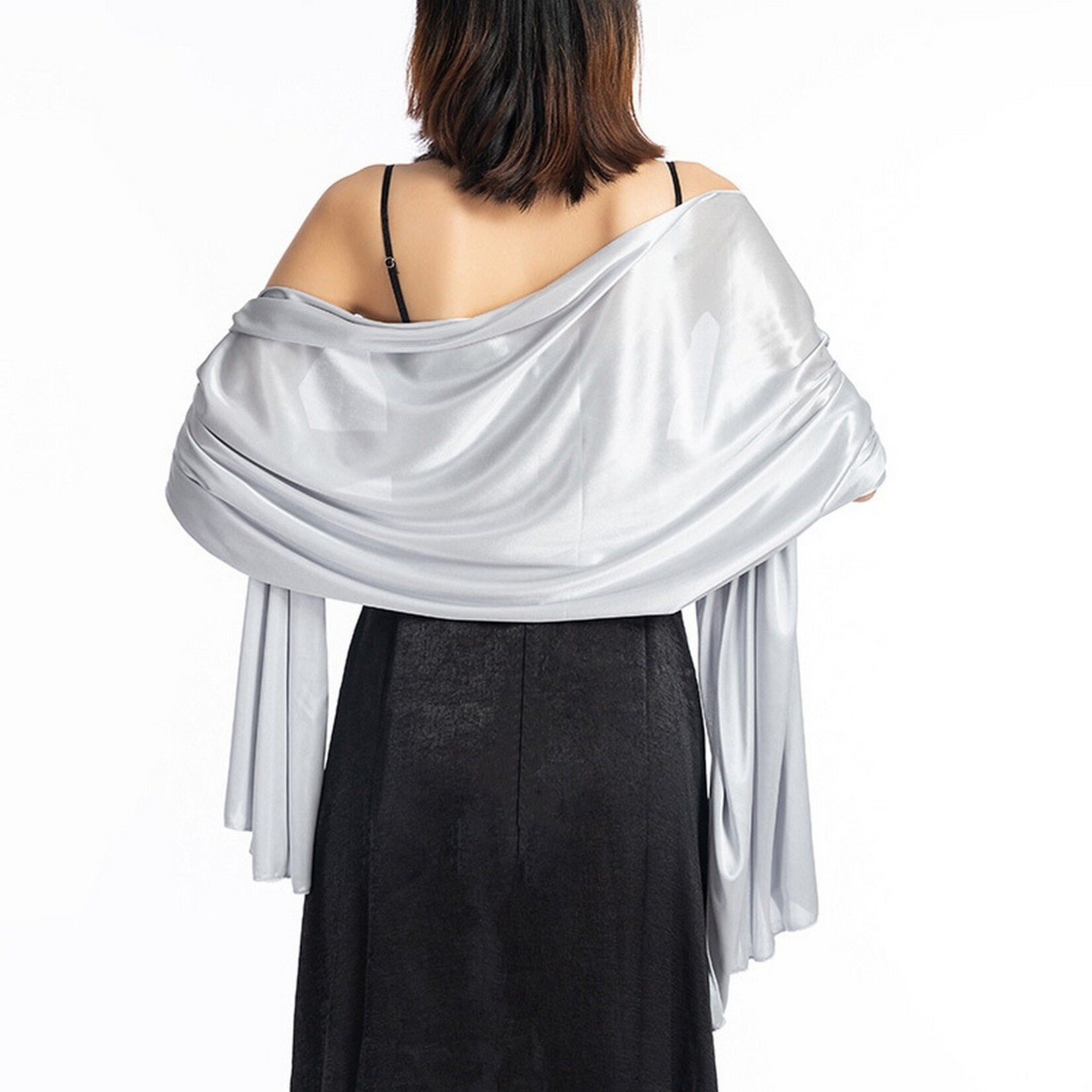 Fashion Dinner Shawl Silver
