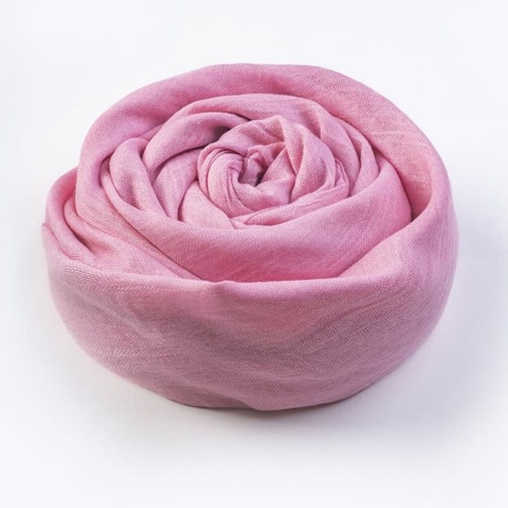 Cotton & Linen Solid Color Scarf  Pink