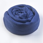 Cotton & Linen Solid Color Scarf  Royal Blue