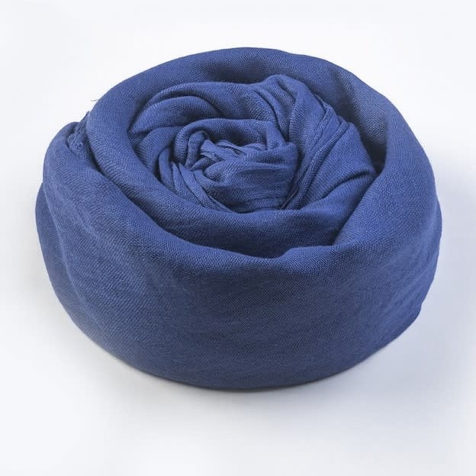 Cotton & Linen Solid Color Scarf  Royal Blue