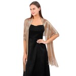 Fashionable Silk Shawl  Gold