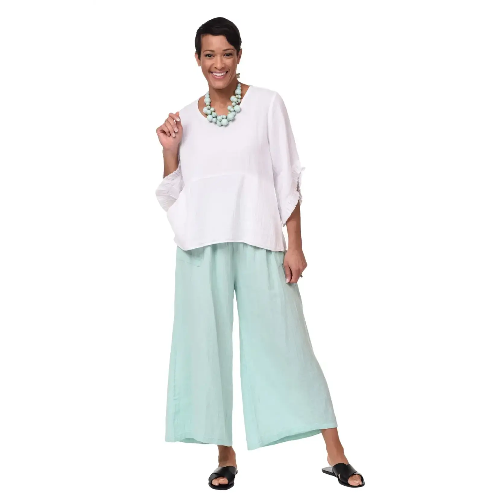 Tulip Clothing Palazzo Pant in Aqua