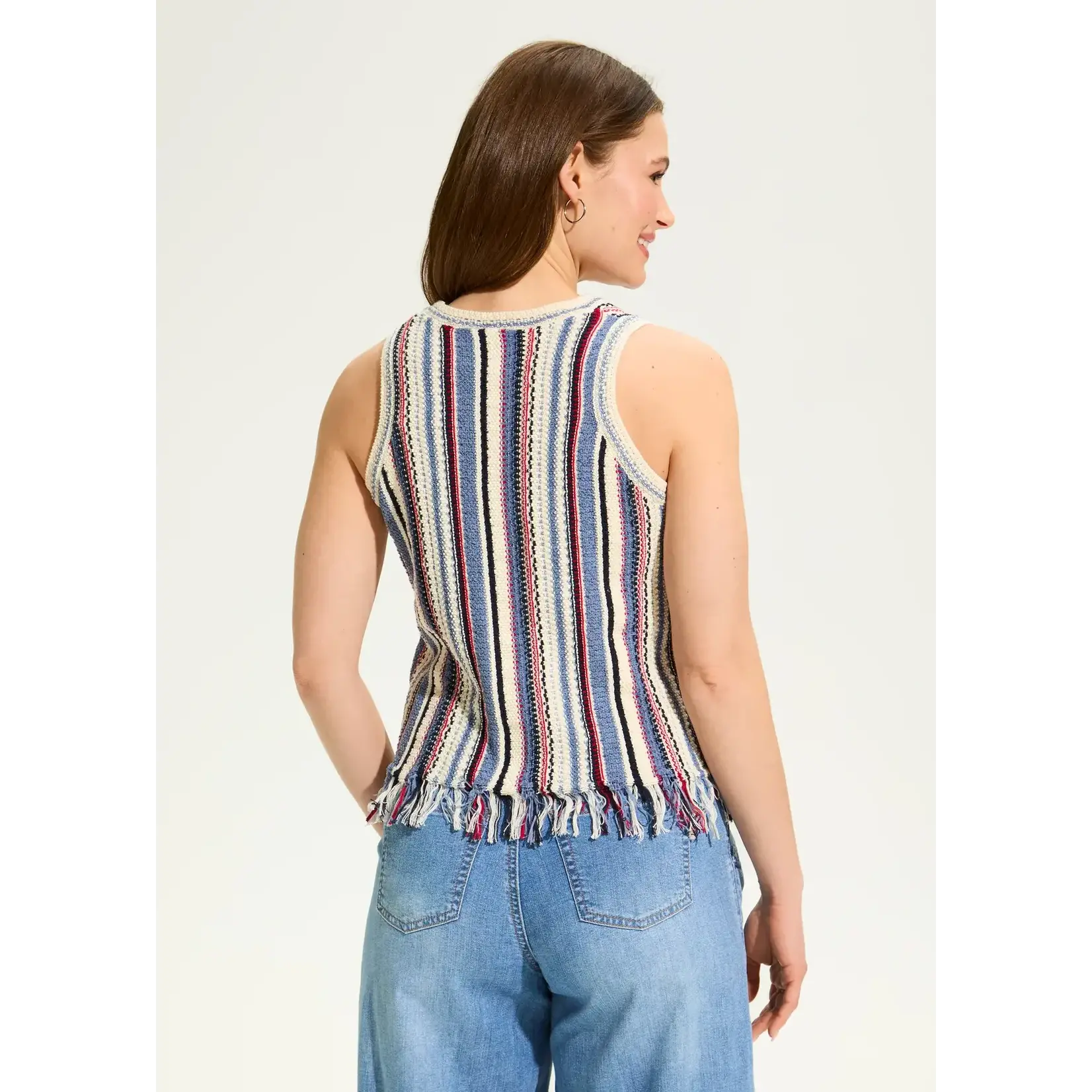 FDJ Vertical Stripe Cami Sweater in Independant