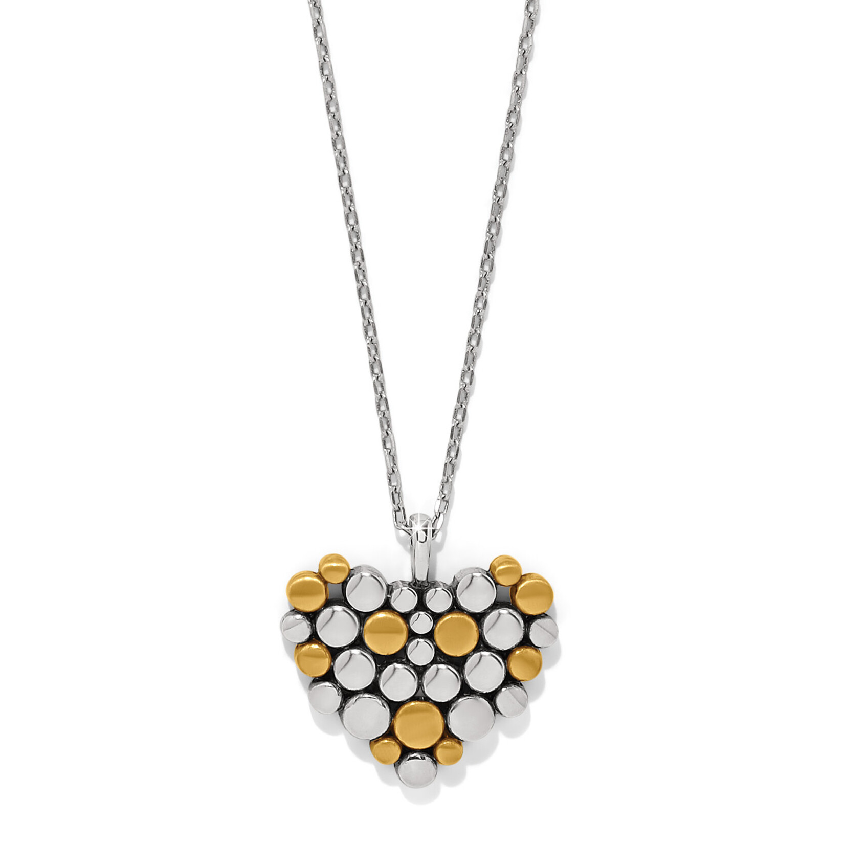 Brighton Pebble Edge Heart Necklace
