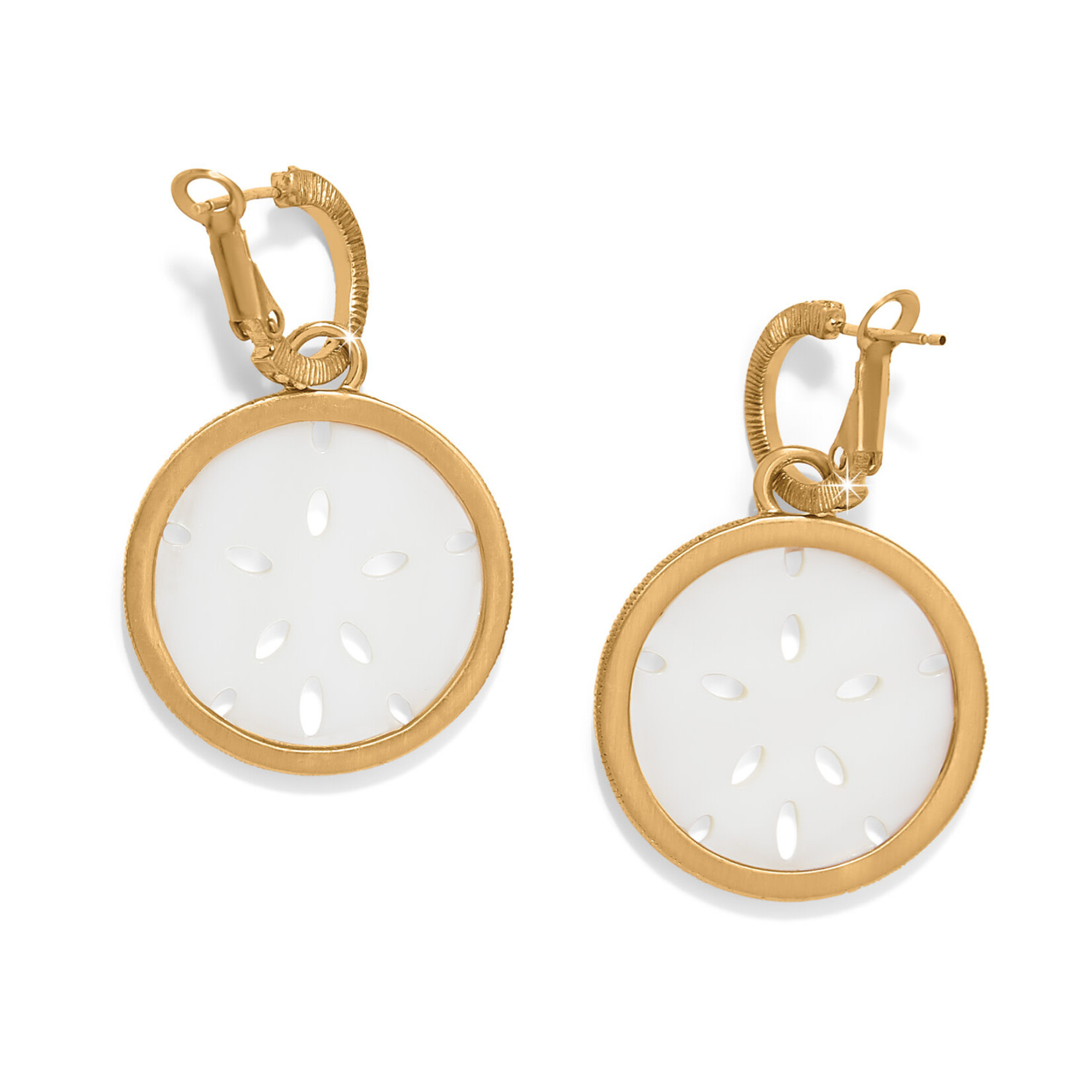 Brighton Del Mar Charm Hoop Earrings