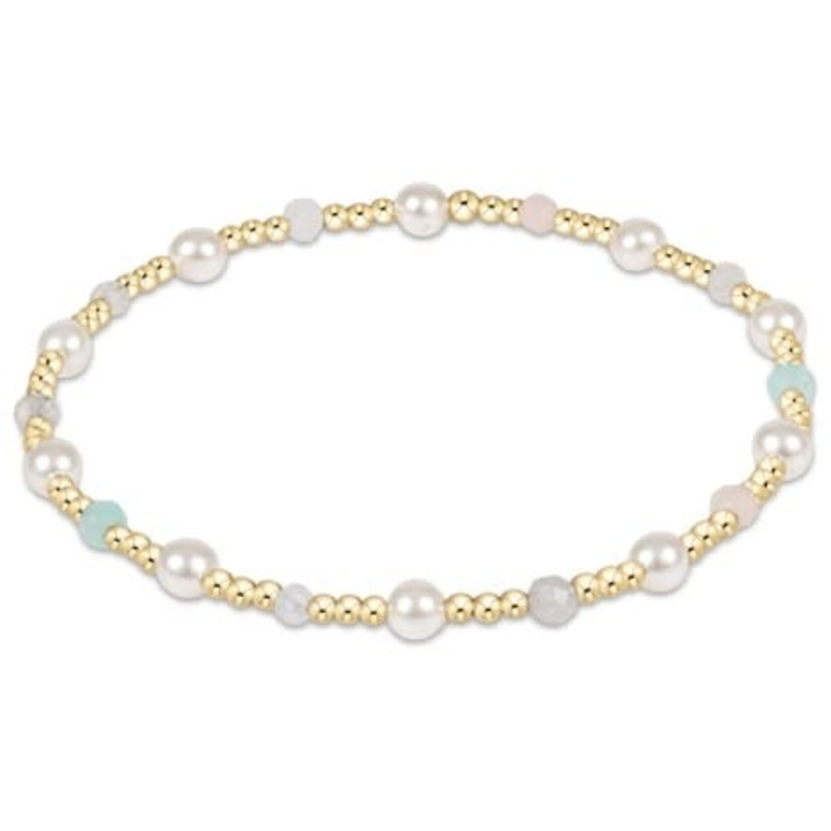 enewton Design PEARL SINCERITY PATTERN 4MM BEAD BRACELET - HOT MESS SS25