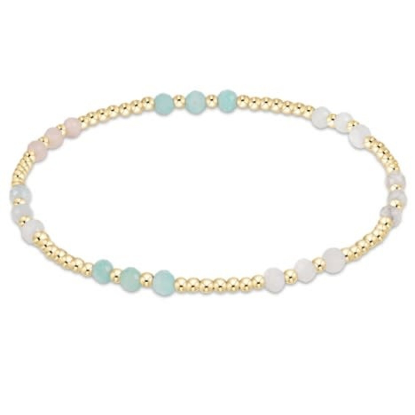 enewton Design GEMSTONE GOLD JOY PATTERN 3MM BEAD BRACELET - HOT MESS SS25