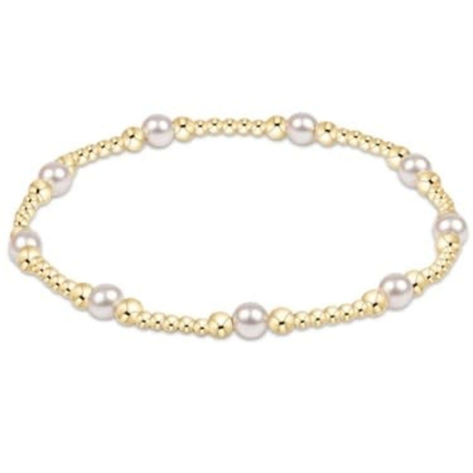 enewton Design CLASSIC PURPOSE PATTERN 4MM BEAD BRACELET - PEARL
