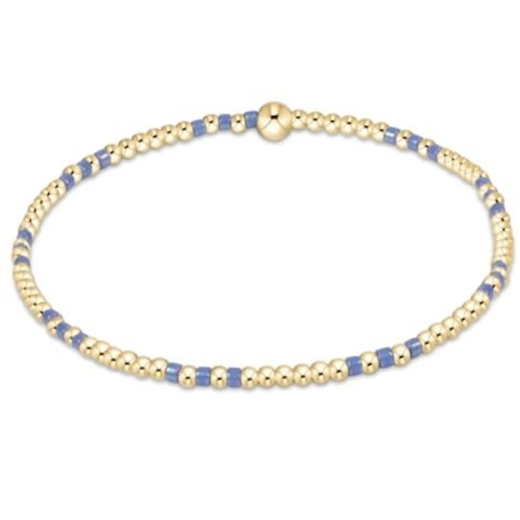 enewton Design HOPE JOY PATTERN 2MM BEAD BRACELET - BRIGHT BLUE