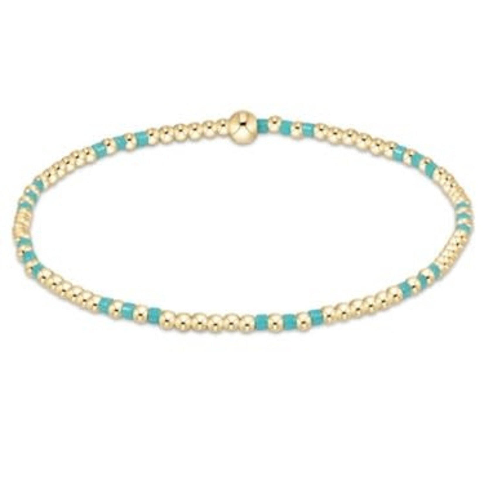 enewton Design HOPE JOY PATTERN 2MM BEAD BRACELET - TURQUOISE