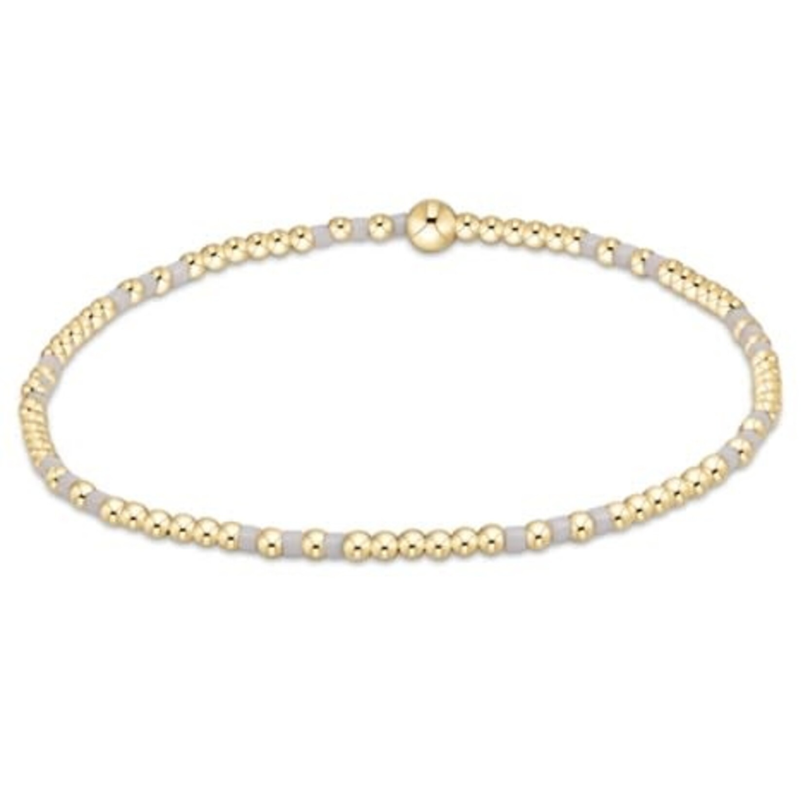 enewton Design HOPE JOY PATTERN 2MM BEAD BRACELET - WHITE