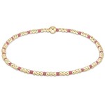 enewton Design HOPE SINCERITY PATTERN 2MM BEAD BRACELET - BRIGHT PINK