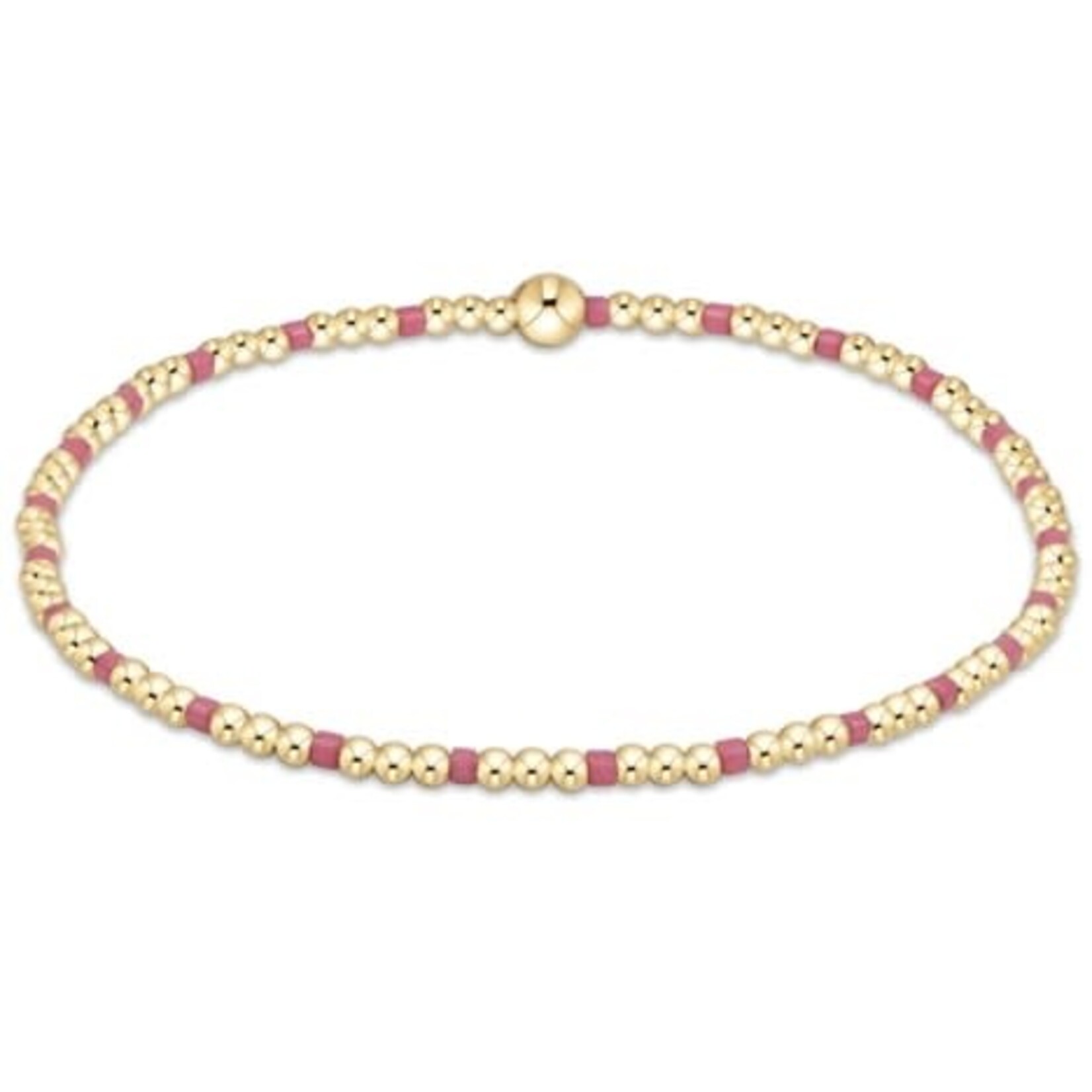 enewton Design HOPE SINCERITY PATTERN 2MM BEAD BRACELET - BRIGHT PINK