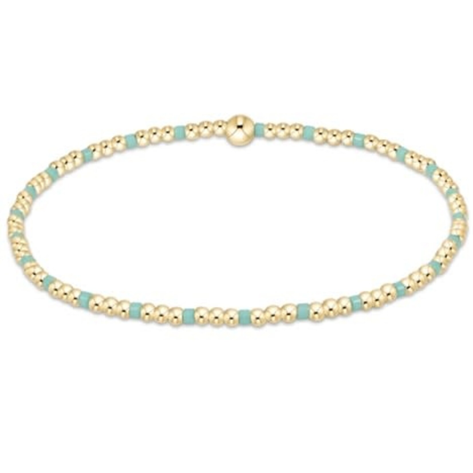 enewton Design HOPE SINCERITY PATTERN 2MM BEAD BRACELET - MINT