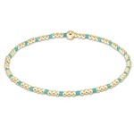 enewton Design HOPE SINCERITY PATTERN 2MM BEAD BRACELET - TURQUOISE