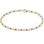 enewton Design HOPE SINCERITY PATTERN 2MM BEAD BRACELET - BRIGHT BLUE