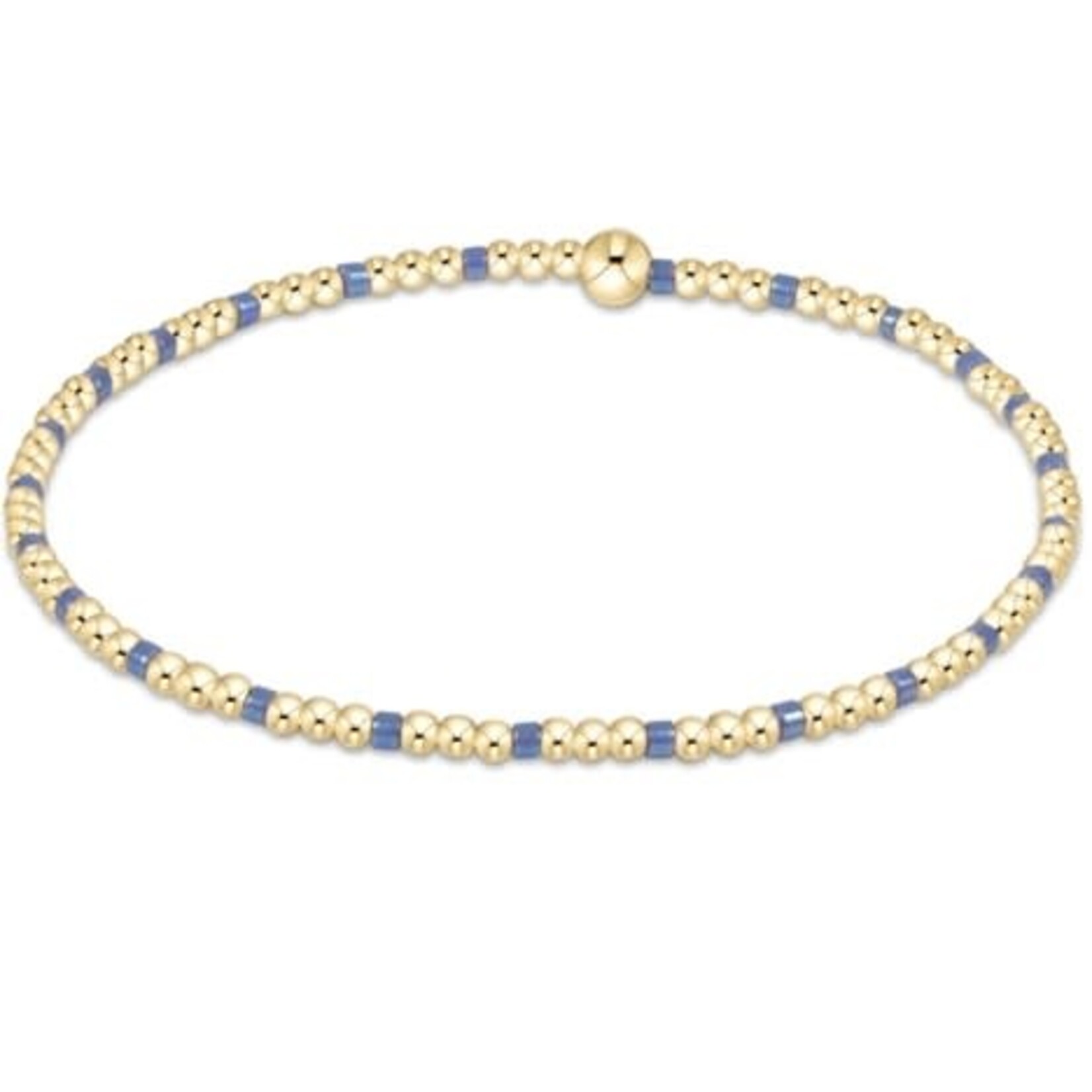 enewton Design HOPE SINCERITY PATTERN 2MM BEAD BRACELET - BRIGHT BLUE