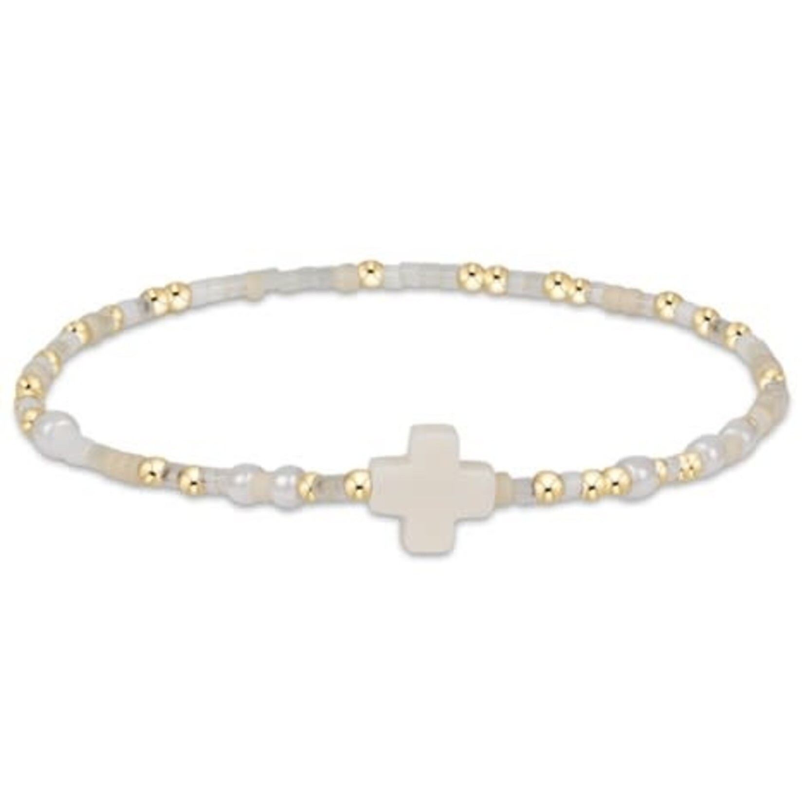 enewton Design HOPE UNWRITTEN SIGNATURE CROSS BRACELET - CALL ME ON MY SHELLPHONE