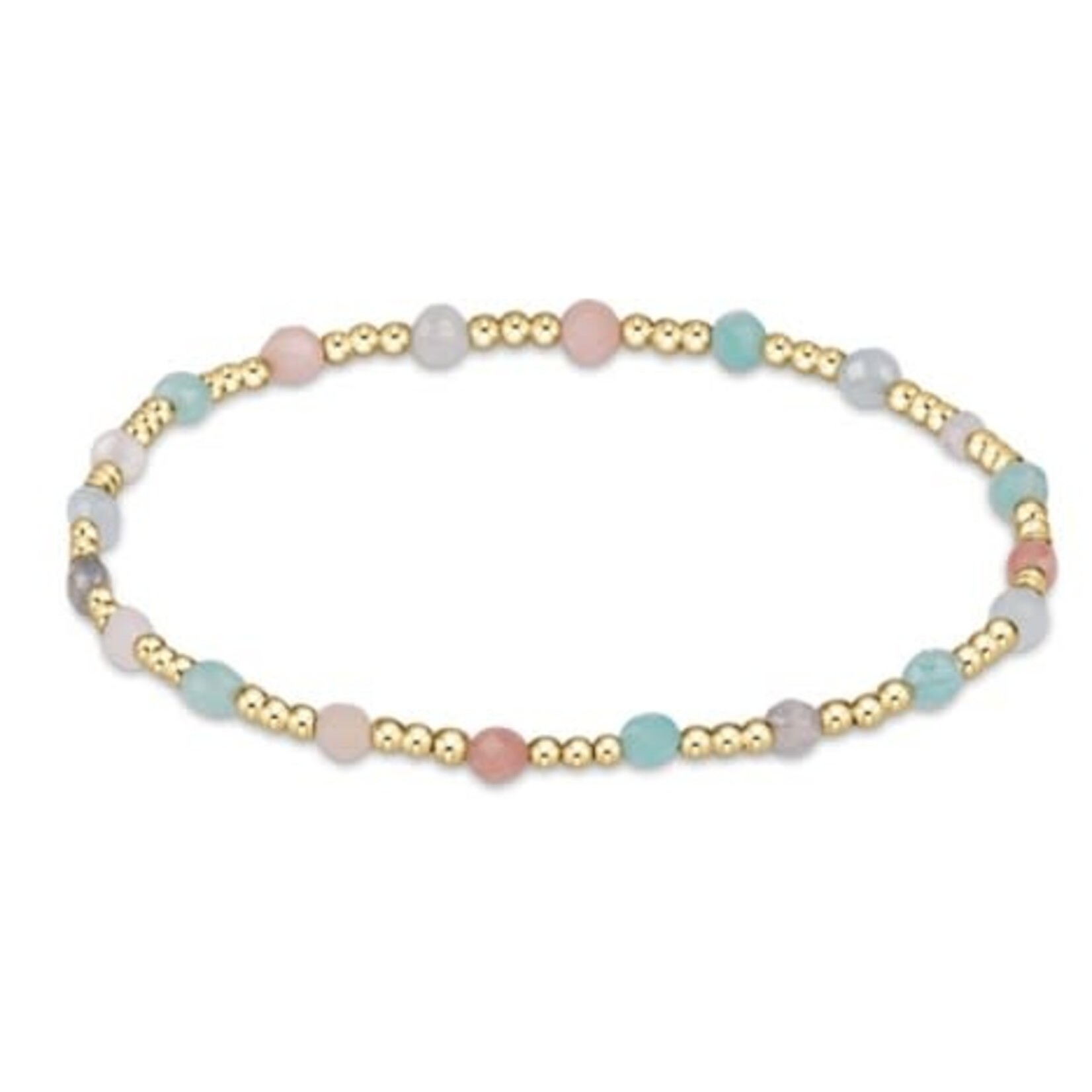 enewton Design GEMSTONE GOLD SINCERITY PATTERN 3MM BEAD BRACELET - HOT MESS SS25
