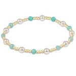 enewton Design PEARL SINCERITY PATTERN 4MM BEAD BRACELET - AMAZONITE