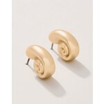 Spartina Nautilus Earrings Gold