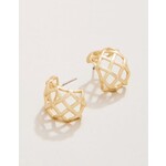 Spartina Stonevale Hoop Earrings Gold