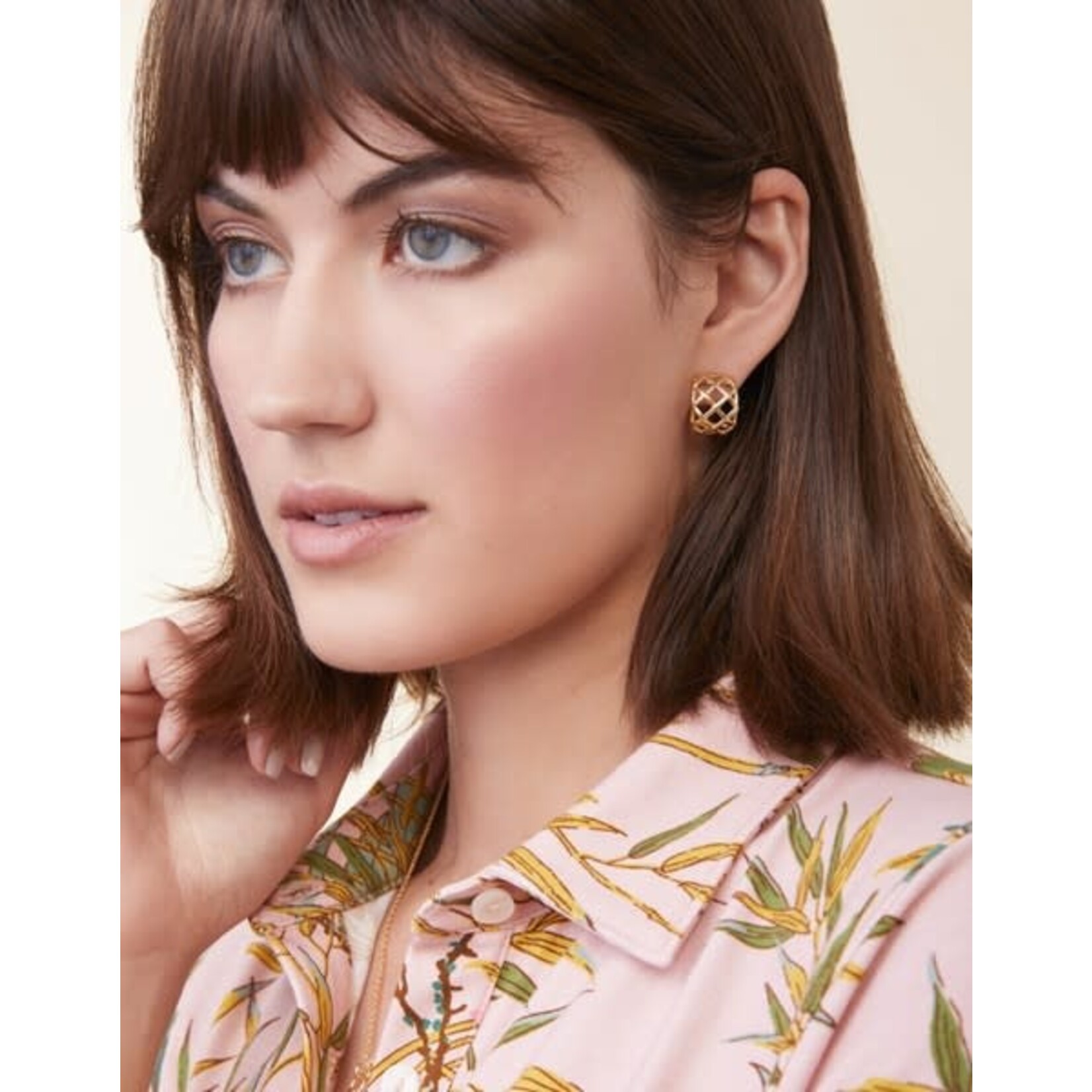 Spartina Stonevale Hoop Earrings Gold