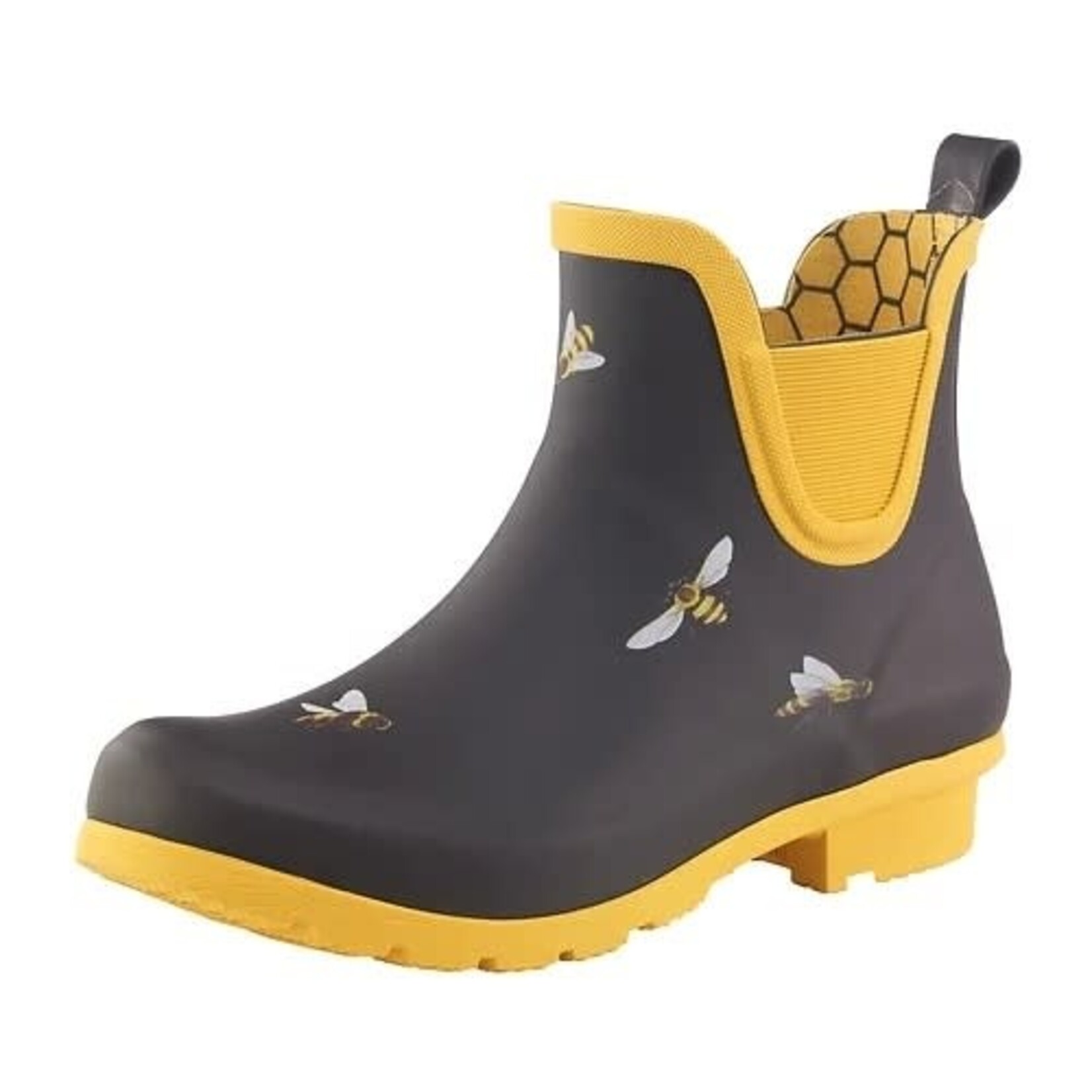 Black Bees Chelsea Rain Boots