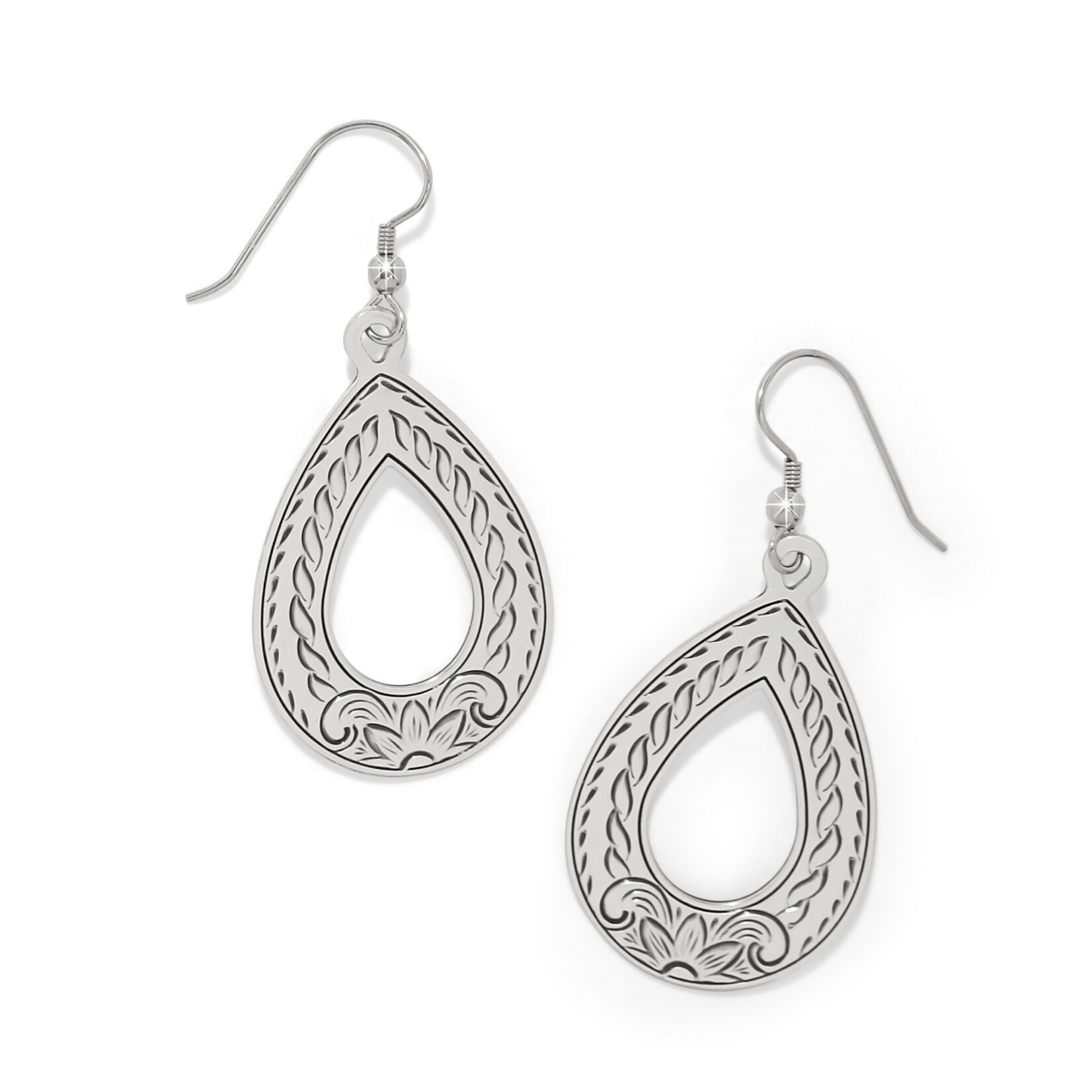 Brighton Mosaic Horizon Open Teardrop French Wire Earrings