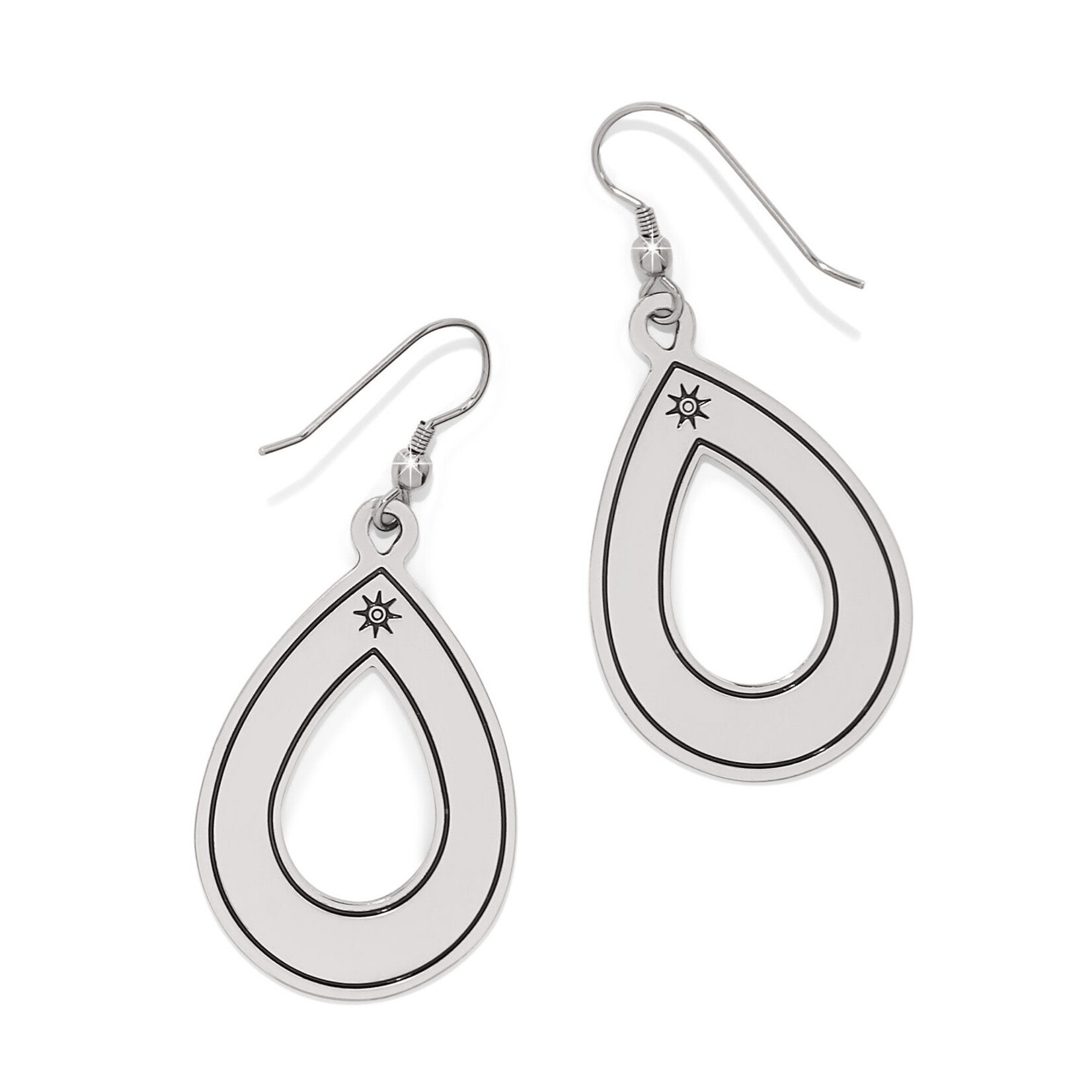 Brighton Mosaic Horizon Open Teardrop French Wire Earrings