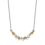 Brighton Pebble Edge Crescent Bar Necklace