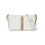 Brighton Belize Small Crossbody Bag in Optic White