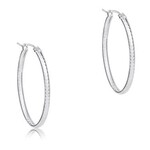 enewton Design OVAL STERLING 1" HOOP - TEXTURED