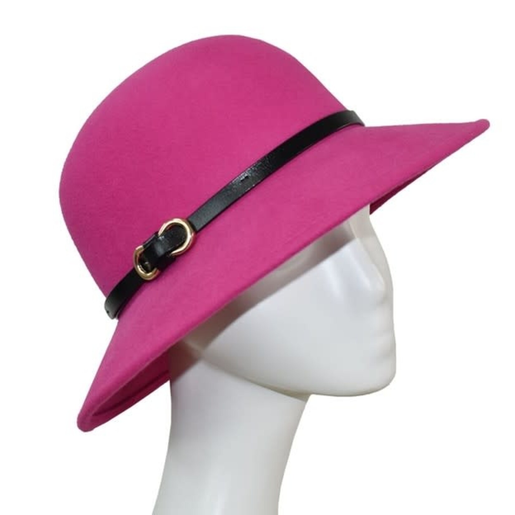 Jeremy Wool Bucket Hat in Fuchsia