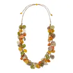 Organic Tagua Jewelry Rosemary Tagua Necklace in Olive Combo