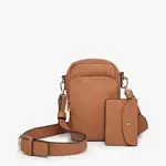 Jen & Co Parker 3 Compartment Crossbody w/ Pouch in Brown