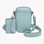Jen & Co Parker 3 Compartment Crossbody w/ Pouch in Seafoam