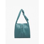 Jen & Co Jolene Pleated Hobo Bag w/ Knotted Handle - Teal