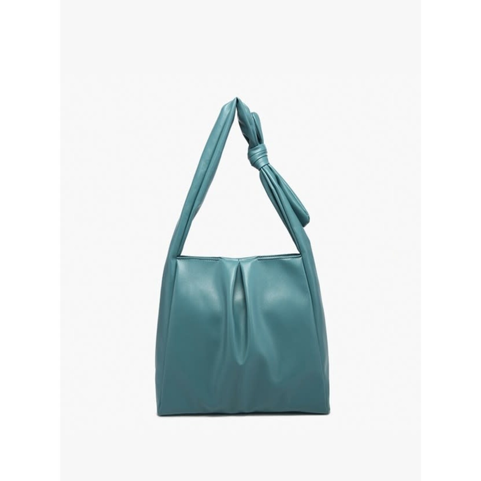 Jen & Co Jolene Pleated Hobo Bag w/ Knotted Handle - Teal