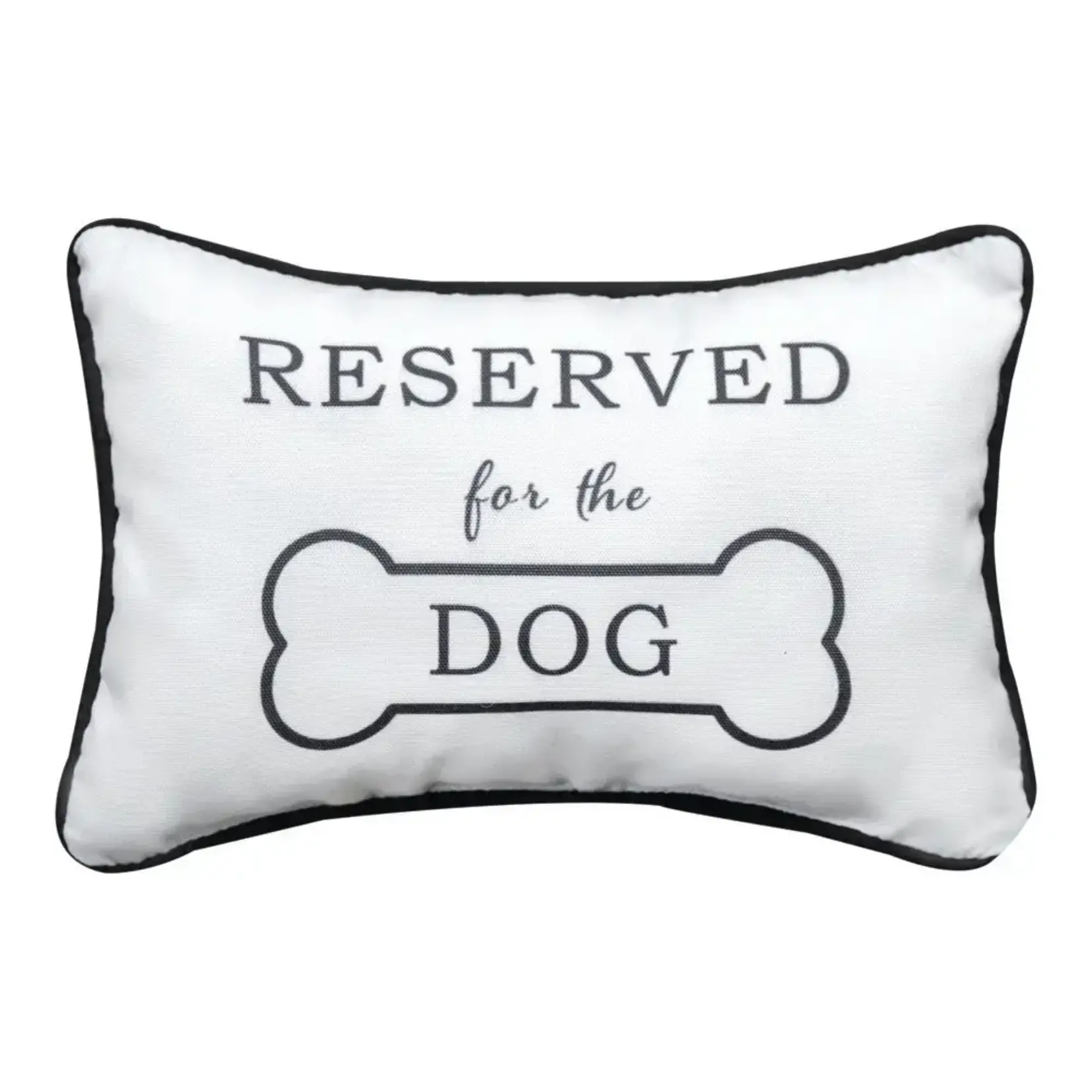 Manual Woodworkers & Weavers Reserved For the Dog Word Pillow 12.5" x 8
