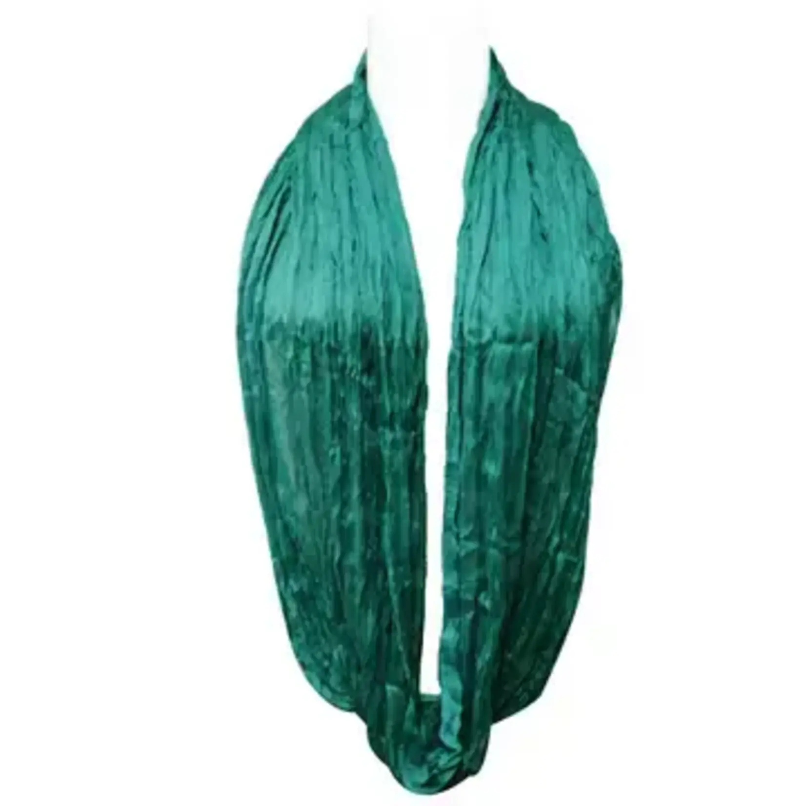 Lightweight Silky Soft Infinity Loop Scarf In Turquoise