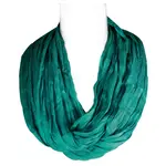 Lightweight Silky Soft Infinity Loop Scarf In Turquoise