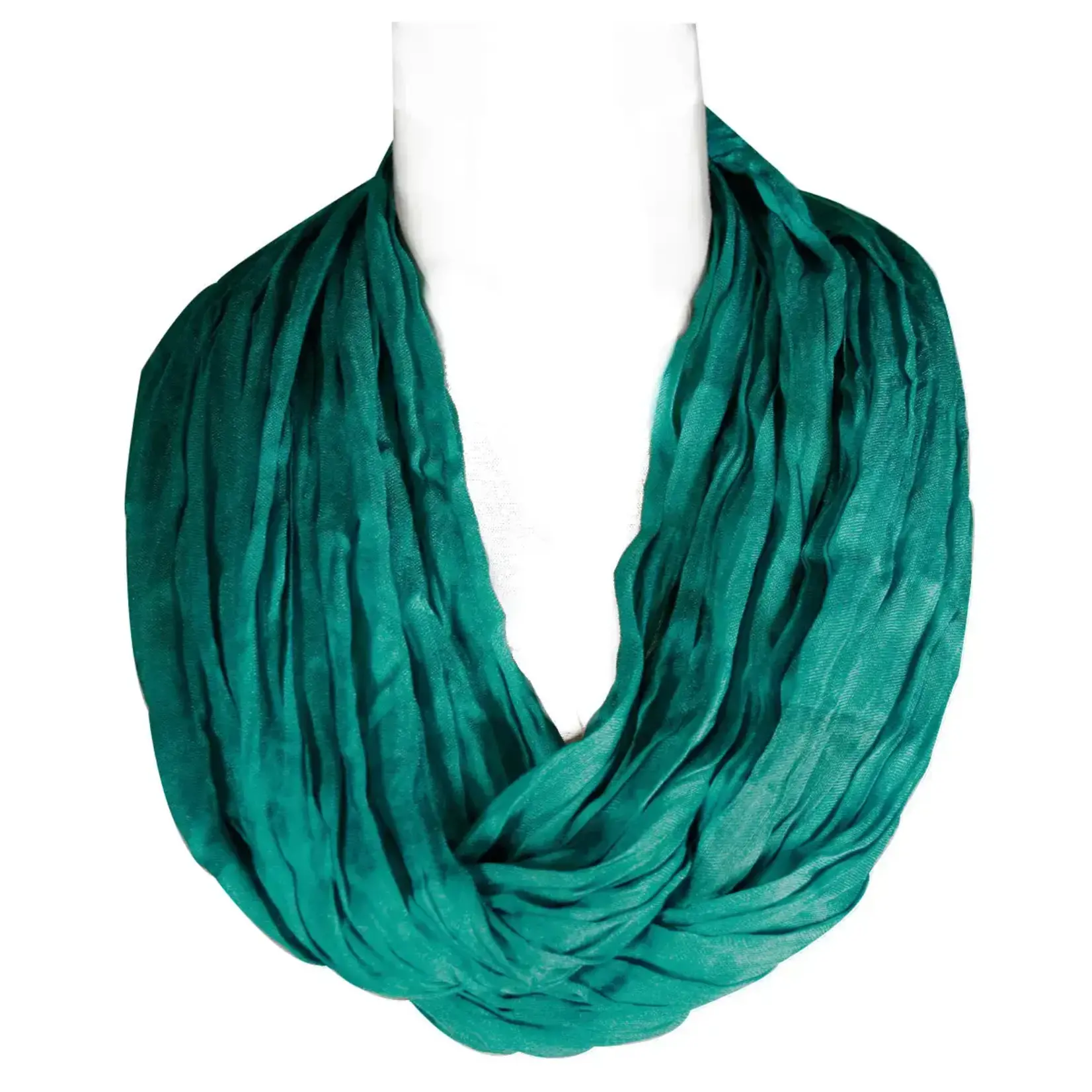 Lightweight Silky Soft Infinity Loop Scarf In Turquoise