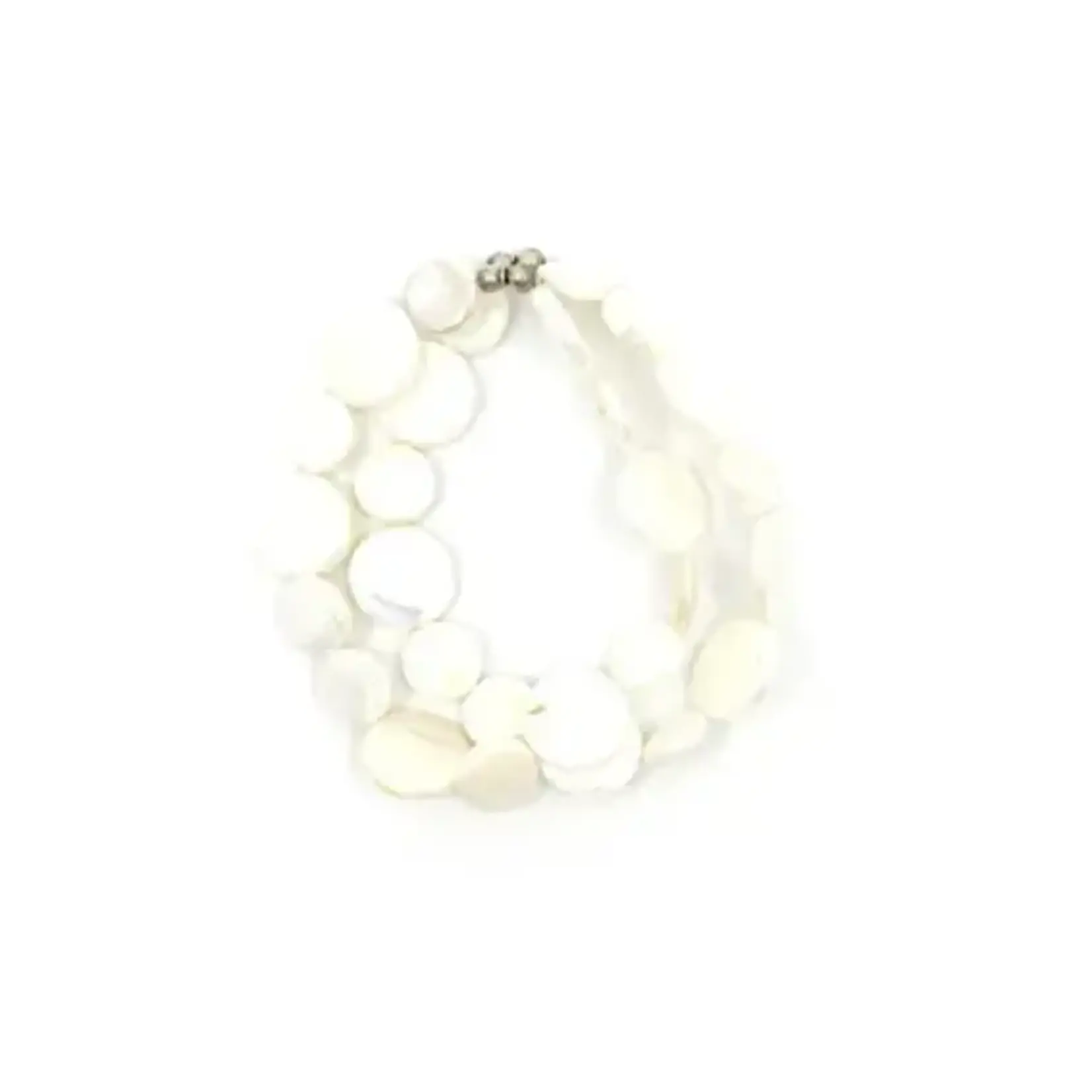 Sea Lily White Multi Strand Mother of Pearl Bracelet